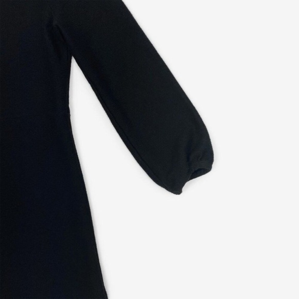 Madewell Balloon Sleeve Mini Dress Size XS Black Cotton Minimalist Career Office - Picture 10 of 12